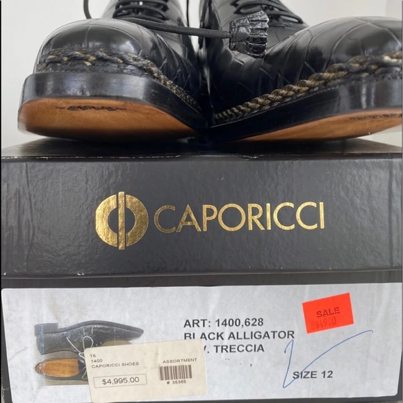 CAPORICCI 1400 genuine alligator shoes art:1400 - Picture 6 of 13